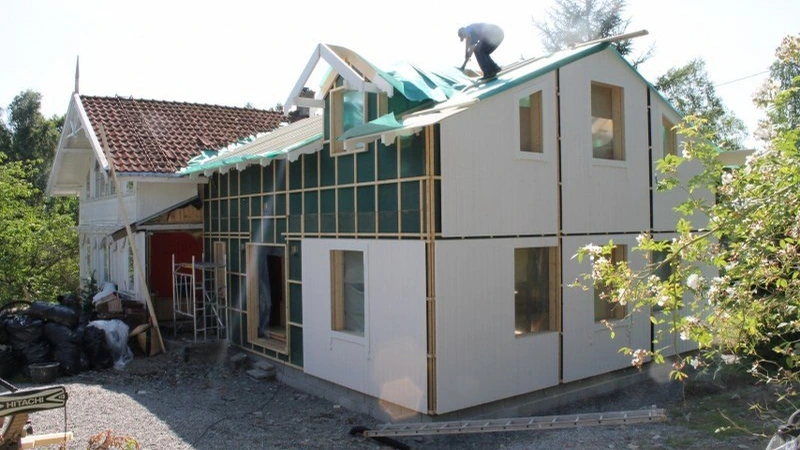Moderne nybygd enebolig